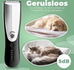 Essential Goods Professionele Hondentondeuse – Hondentrimmer - Draadloos – Opzet Kammen – Dik/Dunne Vacht - Honden/Katten - Zwart/Zilver -Hondenbenodigdheden 1200x1131 1