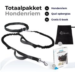 Canicross Looplijn Hond Met Heupriem Voor Hardlopen - Elastische Handsfree Hondenriem - Honden Trainingslijn - 150/210cm - Zwart -Hondenbenodigdheden 1200x1140 10