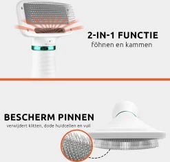 PetGoods 2-in-1 Hondenföhn – Föhn & Borstel - Honden & Katten - Low Noise -Hondenbenodigdheden 1200x1140 2