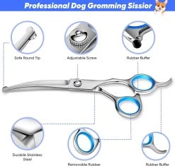 BOTC Schaar Voor Dieren - Set 5 Stuks - Zilver - Effileerscharen - Honden Scharenset - Dierenschaar - Trimscharen - Trimset 16 BOTC Schaar Voor Dieren - Set 5 Stuks - Zilver - Effileerscharen - Honden Scharenset - Dierenschaar - Trimscharen - Trimset -Hondenbenodigdheden 1200x1144