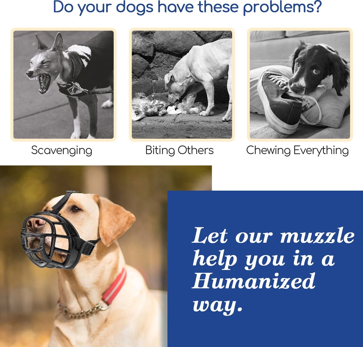 Nobleza Muilkorf Hond - Snuitomtrek 33 - Maat L - Zwart 9 Nobleza Muilkorf Hond - Snuitomtrek 33 - Maat L - Zwart - Afbeelding 7