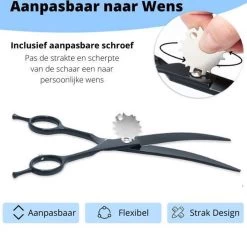 Petsify - Professionele 8-delige Huisdier Knipset - Effileerschaar Hond - Kam Hond - Schaar Hond - Katten Kam - Hondenschaar - Trimschaar Voor Honden - Kapperset - Zwart -Hondenbenodigdheden 1200x1152 2