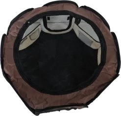 Dailyibed Opvouwbare Puppyren - Bruin - 115x115x58 Cm - Incl. Draagtas - Incl. Voederbak -Hondenbenodigdheden 1200x1155 8