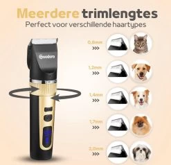 Woodoro Professionele 2-in-1 Hondentondeuse Voor Dikke Vacht – Draadloze Honden Tondeuse & Hondentrimmer – Stille Tondeuse Katten & Honden Trimset -Hondenbenodigdheden 1200x1157 2