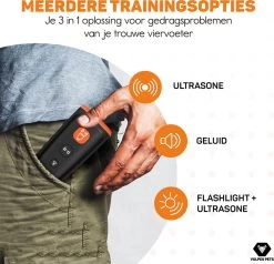 Vulpes Pets® Ultrasone Anti Blaf Apparaat – 3-in-1 Anti Blaf Apparaat Pro - Diervriendelijk & Zonder Schok - Alternatief Anti Blafband - Voor Kleine & Grote Honden - Audio - Flashlight - USB-Oplaadbaar -Hondenbenodigdheden 1200x1157 5
