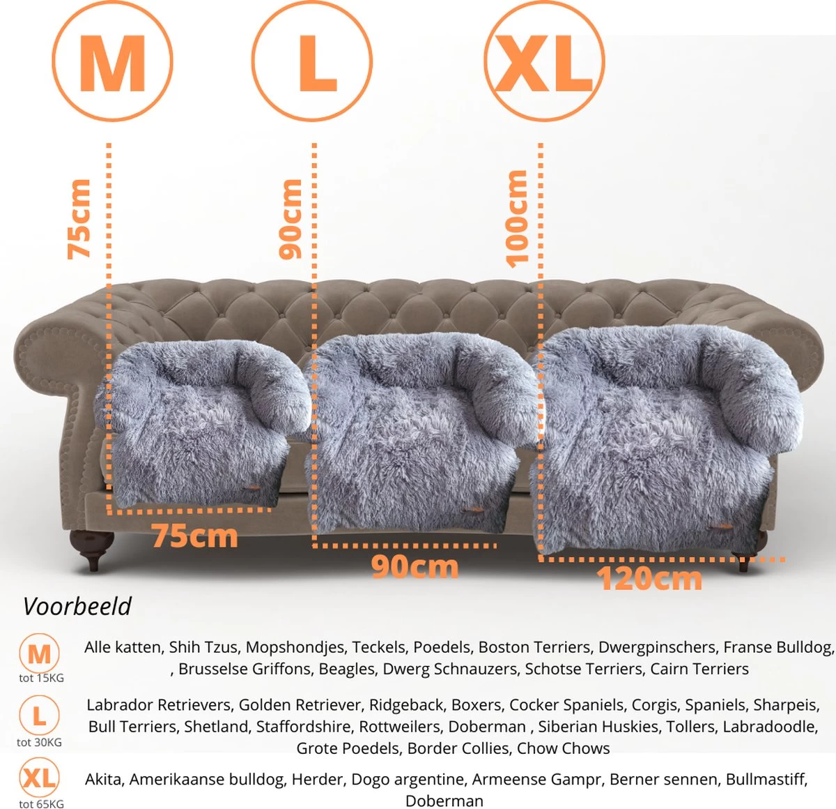 Origineel Hondendeken Voor Bank– Hondenkleed Fluffy – Pluche Hondenbed - Hondenmand Premium - Volledig Afritsbaar 6 Origineel Hondendeken Voor Bank– Hondenkleed Fluffy – Pluche Hondenbed - Hondenmand Premium - Volledig Afritsbaar - Afbeelding 4