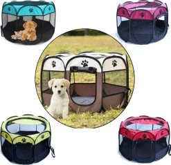 Opvouwbare Puppyren Bruin 90x90x60cm - Puppytent - Dogs&Co -Hondenbenodigdheden 1200x1163 13