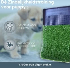 Merkloos Gtrise Hondentoilet Met 2 Matten - Out/Indoor - Zindelijkheidstraining Ebook - Dieren Wc -Hondenbenodigdheden 1200x1164 3