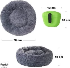 Hondenmand Donut – 70 Cm - Honden Mand – Pluche – Fluffy – Extra Zacht - Kattenmand - Hondenkussen – Kattenkussen – Bed - Wasbaar Met Rits – Hondenmanden – Rond – Bank – Grijs - Qwality 15 Hondenmand Donut – 70 Cm - Honden Mand – Pluche – Fluffy – Extra Zacht - Kattenmand - Hondenkussen – Kattenkussen – Bed - Wasbaar Met Rits – Hondenmanden – Rond – Bank – Grijs - Qwality -Hondenbenodigdheden 1200x1164 9