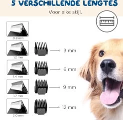 Pawwy Dieren Tondeuse Set Draadloos Voor Honden En Katten – Voor Dikke Vacht - Hondentondeuse – Hondentrimmer - Scheerapparaat - Goud 19 Pawwy Dieren Tondeuse Set Draadloos Voor Honden En Katten – Voor Dikke Vacht - Hondentondeuse – Hondentrimmer - Scheerapparaat - Goud -Hondenbenodigdheden 1200x1165 1