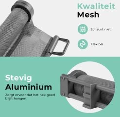 Château Animaux® - Tot 180cm Breed Traphekje Oprolbaar Hond - Stijlvolle Oplossing - Dieren Hek - Honden Hek 17 Château Animaux® - Tot 180cm Breed Traphekje Oprolbaar Hond - Stijlvolle Oplossing - Dieren Hek - Honden Hek -Hondenbenodigdheden 1200x1165 13