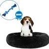 Pawzle Hondenmand - Donut Hondenkussen - Kattenmand - Bed Voor Honden & Katten - Wasbaar - 50cm - Zwart -Hondenbenodigdheden 1200x1165 15