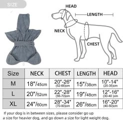 Super Absorberende Honden Badjas Grijs Maat L 15 Super Absorberende Honden Badjas Grijs Maat L -Hondenbenodigdheden 1200x1166 1