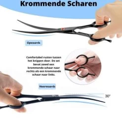 Petsify - Professionele 8-delige Huisdier Knipset - Effileerschaar Hond - Kam Hond - Schaar Hond - Katten Kam - Hondenschaar - Trimschaar Voor Honden - Kapperset - Zwart -Hondenbenodigdheden 1200x1166 3