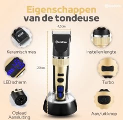 Woodoro Professionele 2-in-1 Hondentondeuse Voor Dikke Vacht – Draadloze Honden Tondeuse & Hondentrimmer – Stille Tondeuse Katten & Honden Trimset -Hondenbenodigdheden 1200x1167 5