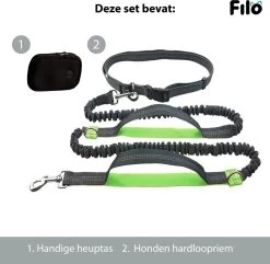 Filo Elastische Hondenriem Groot - Hardlopen En Wandelen - Hardloopriem Hond Handsfree Met Heuptasje - Looplijn Met Heupriem - Canicross Gordel Honden - Riemen - Heupgordel - Leiband 18 Filo Elastische Hondenriem Groot - Hardlopen En Wandelen - Hardloopriem Hond Handsfree Met Heuptasje - Looplijn Met Heupriem - Canicross Gordel Honden - Riemen - Heupgordel - Leiband -Hondenbenodigdheden 1200x1170 3