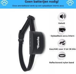 Sworks – Anti Blafband- Honden- Opvoedingshalsband - Geen Elektrische Schok - Geluid En Trilling -Hondenbenodigdheden 1200x1170 5