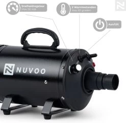 Nuvoo Professionele Hondenföhn / Waterblazer / Hondenborstel Met 3 Opzetstukken - Verstelbare Vermogen Tot 2200W - Warme / Koude Stand - Zwart 13 Nuvoo Professionele Hondenföhn / Waterblazer / Hondenborstel Met 3 Opzetstukken - Verstelbare Vermogen Tot 2200W - Warme / Koude Stand - Zwart -Hondenbenodigdheden 1200x1171 5