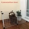 Merkloos Opvouwbare Hond Hek Gates -Hond Hek-Hond Kat Bewaker - Gemakkelijk Behuizing Hondenhekken-Kennel Huis Oefening Training-Zonder Deur- 6 STKS Wit -Hondenbenodigdheden 1200x1172 5