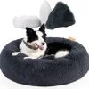 RK® Donut Hondenmand - Zacht Pluche Hondenmand - Hondenbed - 70cm - Hondenkussen - Kattenmand - Grijs Grey -Hondenbenodigdheden 1200x1172 8