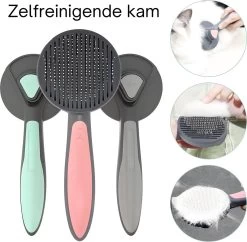 Pakeway T9 - Kattenborstel - Zelfreinigende Kattenkam - Groen - Massageborstel - 19,3 Cm -Hondenbenodigdheden 1200x1174 1