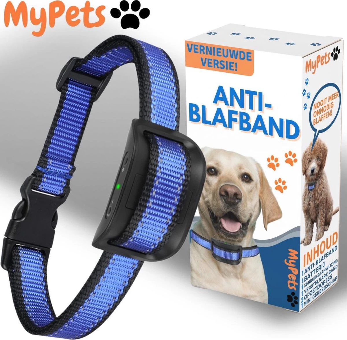 MyPets™ Anti-blafband - Anti Blaf Apparaat - Voor Kleine Honden En Grote Honden - Diervriendelijk - Opvoedingshalsband - Trainingshalsband - 2022/2023 Versie - Inclusief Batterijen 3 MyPets™ Anti-blafband - Anti Blaf Apparaat - Voor Kleine Honden En Grote Honden - Diervriendelijk - Opvoedingshalsband - Trainingshalsband - 2022/2023 Versie - Inclusief Batterijen