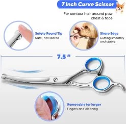 BOTC Schaar Voor Dieren - Set 5 Stuks - Zilver - Effileerscharen - Honden Scharenset - Dierenschaar - Trimscharen - Trimset 13 BOTC Schaar Voor Dieren - Set 5 Stuks - Zilver - Effileerscharen - Honden Scharenset - Dierenschaar - Trimscharen - Trimset -Hondenbenodigdheden 1200x1182