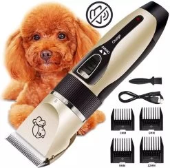Merkloos Professionele Dierentondeuse - Scheerapparaat Voor Honden En Katten - Trimmer - 4 Opzetstukken - Oplaadbaar - Draadloos - Stil - Verschillende Haar En Vachtlengtes - Haartrimmer - Hondentrimmer - Honden Trimmer - Honden Knippen - Haren Knippen -Hondenbenodigdheden 1200x1186 6