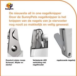 SunnyPets - Professionele Dieren Nagelknipper - Wit - Met LED En Vijl - Hond - Kat - Geschikt Voor Alle - Nageltang -Hondenbenodigdheden 1200x1190 6