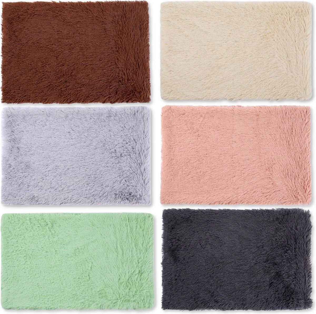 Fluffy Blanket - Pluche Hondendeken - 120 X 100 CM - Grijs - Voor De Auto Of Bank - Fleece 4 Fluffy Blanket - Pluche Hondendeken - 120 X 100 CM - Grijs - Voor De Auto Of Bank - Fleece - Afbeelding 2
