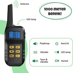 Anti Blafband Met Afstandsbediening - Blafband Voor Honden - Anti Blaf Apparaat Zonder Schok - Twee In Een Trainingshalsband -Hondenbenodigdheden 1200x1198 18