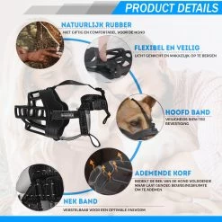 Sharon-B Muilkorf Hond - Camo Bruin - Maat M - Snuitomtrek 26 Tot 30 Cm - Voor Middelgrote Honden -Hondenbenodigdheden 1200x1200 1031