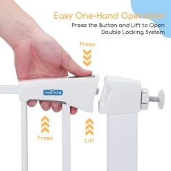 Nobleza 47B4V - Hondenhek - Metaal - H76 X L75-82 Cm - Wit 13 Nobleza 47B4V - Hondenhek - Metaal - H76 X L75-82 Cm - Wit -Hondenbenodigdheden 1200x1200 1062