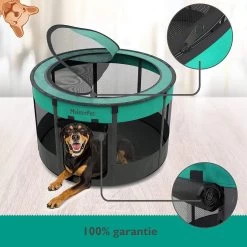Meisterpet - Opvouwbare Puppyren Rond - (Ø X H) 115 X 58 Cm - Met Gratis Dieren Verzorging Set -Hondenbenodigdheden 1200x1200 1086