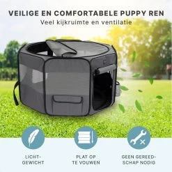 Puppyren - Hondenren - Opvouwbaar - Ook Geschikt Voor Katten En Knaagdieren - Maat M - Grijs - (ØxH) 91x52 Cm 10 Puppyren - Hondenren - Opvouwbaar - Ook Geschikt Voor Katten En Knaagdieren - Maat M - Grijs - (ØxH) 91x52 Cm -Hondenbenodigdheden 1200x1200 1120