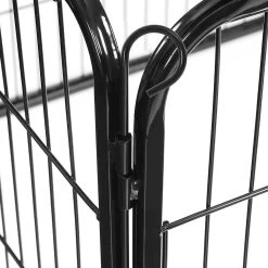 Hoppa! Hondenhekje - Puppyren - 160x160 Cm - 8 Delen Van 80 X 60 Cm - Vierkant, Rechthoek Of Achthoek Naar Keuze - Zwart -Hondenbenodigdheden 1200x1200 1129