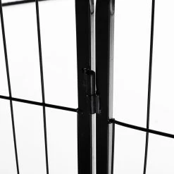 Merkloos Hondenren - Puppyren - Hondenkennel - 8 Kennelpanelen - Staal - 80 Cm Hoog - 640 Cm Omtrek - Uitbreidbaar -Hondenbenodigdheden 1200x1200 1137