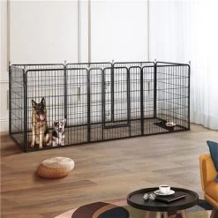 Merkloos Topmast Premium Puppyren - 120 Cm Hoog - 640 Cm Omtrek - Hondenren - Hondenhok - Zwart -Hondenbenodigdheden 1200x1200 1181