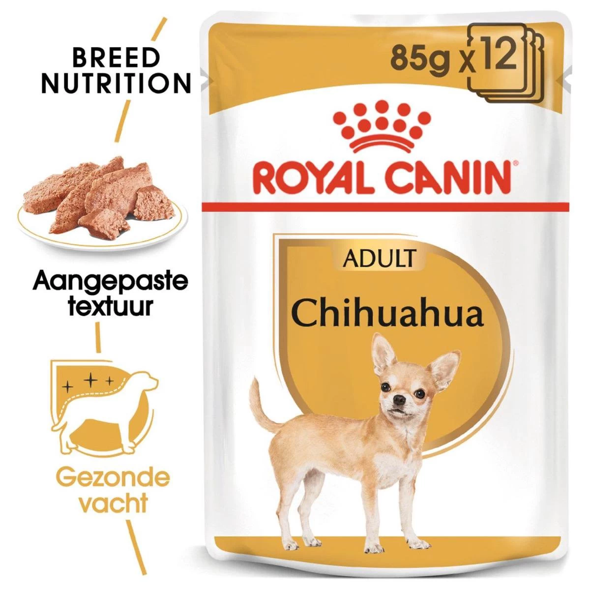 Royal Canin Chihuahua Pouch (12X85 GR) 4 Royal Canin Chihuahua Pouch (12X85 GR) - Afbeelding 2