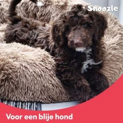 Snoozle Donut Hondenmand - Zacht En Luxe Hondenkussen - Wasbaar - Fluffy - Hondenmanden - 50cm - Grijs -Hondenbenodigdheden 1200x1200 1383