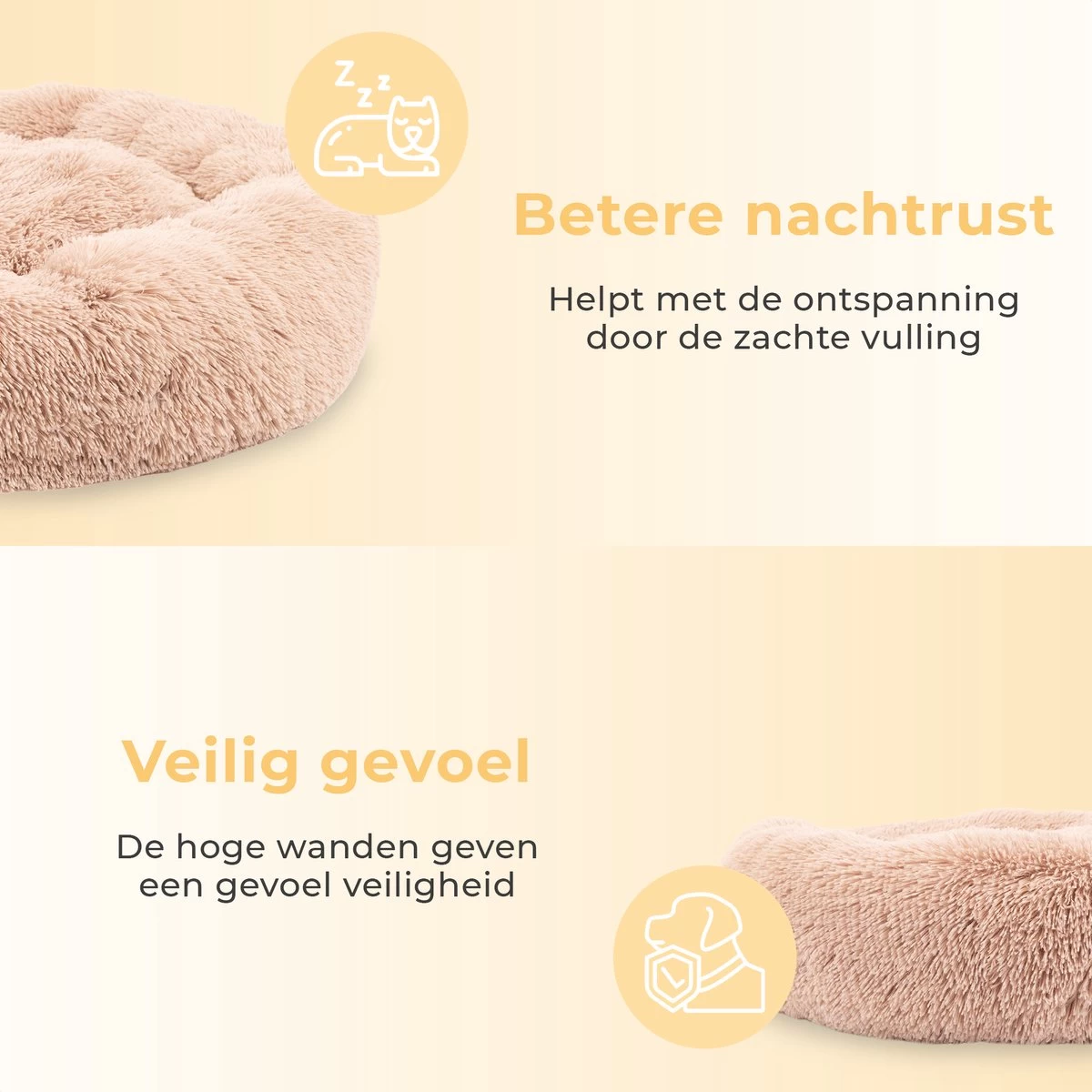 Coooper Donut Hondenmand - Fluffy Hondenmand - 100 Cm - XXL - Wasbaar - Pluche 8 Coooper Donut Hondenmand - Fluffy Hondenmand - 100 Cm - XXL - Wasbaar - Pluche - Afbeelding 6