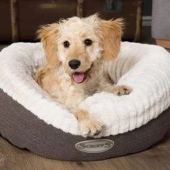 Scruffs Ellen Donut - Warme Hondenmand Van Imitatiebont - Kleur Grijs, Roze Of Bruin - Maat M Of L - Kleur: Grijs, Maat: Medium -Hondenbenodigdheden 1200x1200 1410