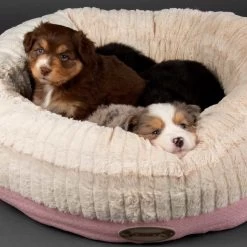 Scruffs Ellen Donut - Warme Hondenmand Van Imitatiebont - Kleur Grijs, Roze Of Bruin - Maat M Of L - Kleur: Grijs, Maat: Medium -Hondenbenodigdheden 1200x1200 1412