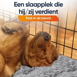 Happysnoots Hondenkussen 70 X 50cm - Hondenbed - Donut Dog Bed - Fluffy - Grijs - Wasbaar -Hondenbenodigdheden 1200x1200 1472