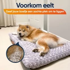 Happysnoots Hondenkussen 70 X 50cm - Hondenbed - Donut Dog Bed - Fluffy - Grijs - Wasbaar -Hondenbenodigdheden 1200x1200 1473