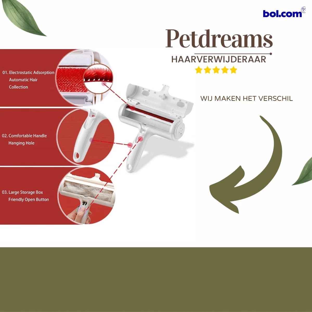 Merkloos Pluizenborstel - Pluizenverwijderaar Voor Huisdieren - Haarverwijderaar Voor Huisdieren - Pluizenborstel - Kattenmand - Hondenmand - Ontpluizer Bank - Ontpluizer Tapijt 6 Merkloos Pluizenborstel - Pluizenverwijderaar Voor Huisdieren - Haarverwijderaar Voor Huisdieren - Pluizenborstel - Kattenmand - Hondenmand - Ontpluizer Bank - Ontpluizer Tapijt - Afbeelding 4