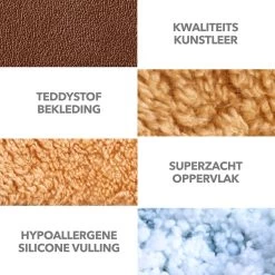 PrimePlus Hondenkussen XL Bruin/Cognac - 120x80x10 CM - Zacht En Luxe Hondenmand - Hondenbed - Hondenmat - Orthopedisch Hondenkussens -Hondenbenodigdheden 1200x1200 1506