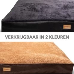 PrimePlus Hondenkussen XL Bruin/Cognac - 120x80x10 CM - Zacht En Luxe Hondenmand - Hondenbed - Hondenmat - Orthopedisch Hondenkussens -Hondenbenodigdheden 1200x1200 1507