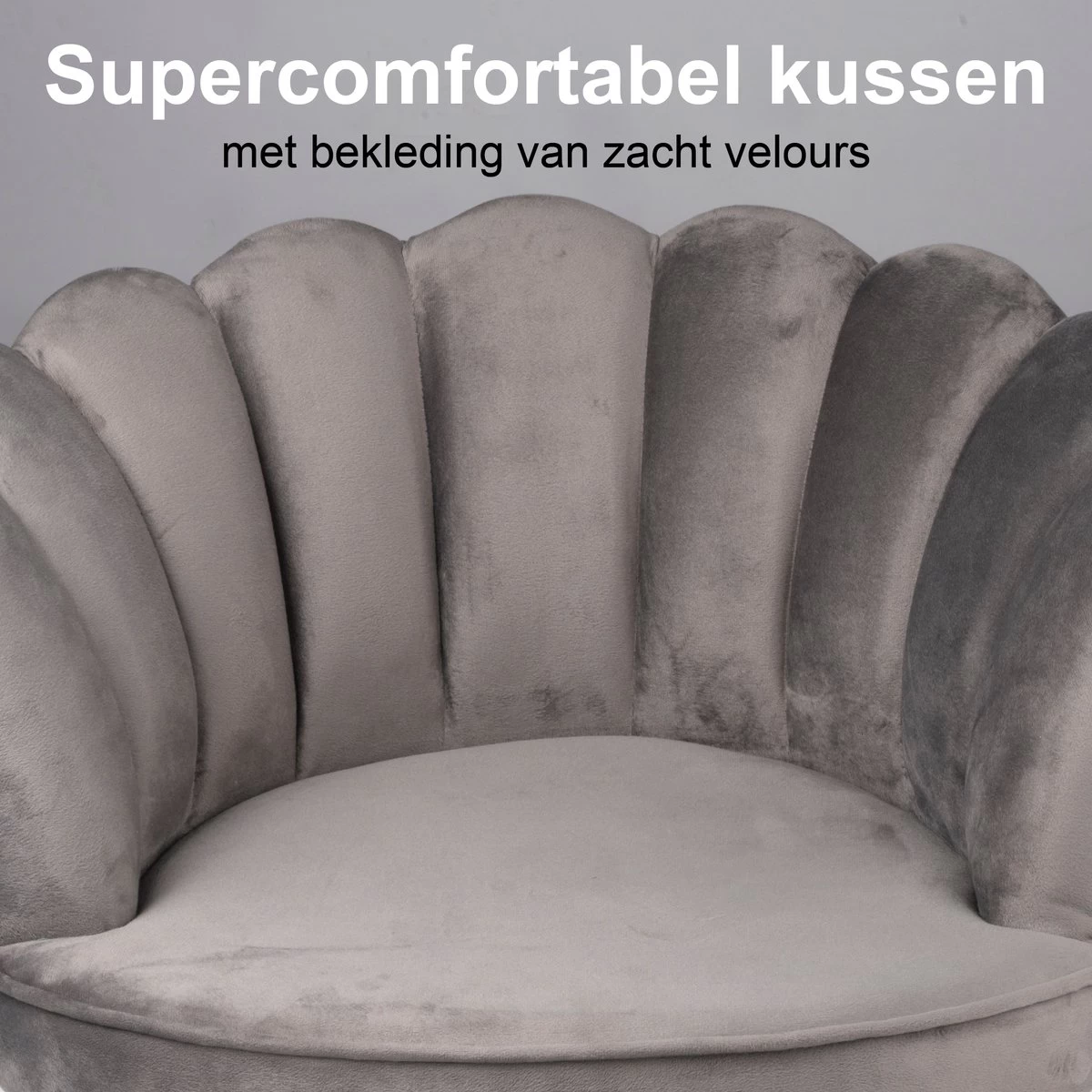 Maxxpro Katten- En Hondenstoel - Grijs - Verhoogd Met Houten Poten - Fluweel Materiaal - 61.5 X 52 X 33 CM - Huisdieren Tot 80 KG 5 Maxxpro Katten- En Hondenstoel - Grijs - Verhoogd Met Houten Poten - Fluweel Materiaal - 61.5 X 52 X 33 CM - Huisdieren Tot 80 KG - Afbeelding 3