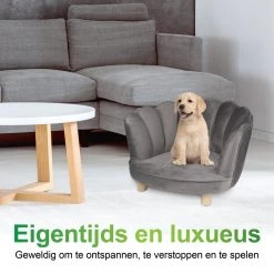 Maxxpro Katten- En Hondenstoel - Grijs - Verhoogd Met Houten Poten - Fluweel Materiaal - 61.5 X 52 X 33 CM - Huisdieren Tot 80 KG 13 Maxxpro Katten- En Hondenstoel - Grijs - Verhoogd Met Houten Poten - Fluweel Materiaal - 61.5 X 52 X 33 CM - Huisdieren Tot 80 KG -Hondenbenodigdheden 1200x1200 1518